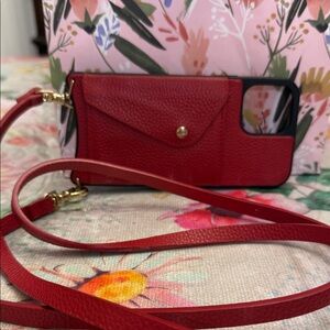 Bandolier Red Phone Case with Strap